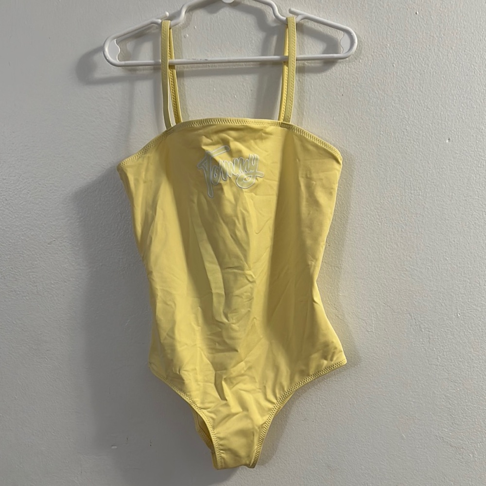 NWT Tommy Hilfiger Kids' Tommy Script One-Piece Swimsuit